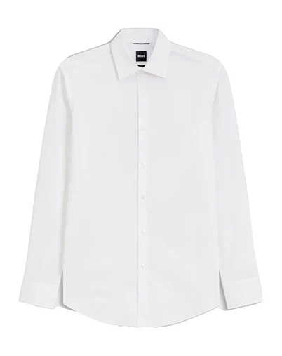 Hugo Boss - Slim-Fit Skjorte - White